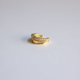 Ear Cuff 3 Row Crystal