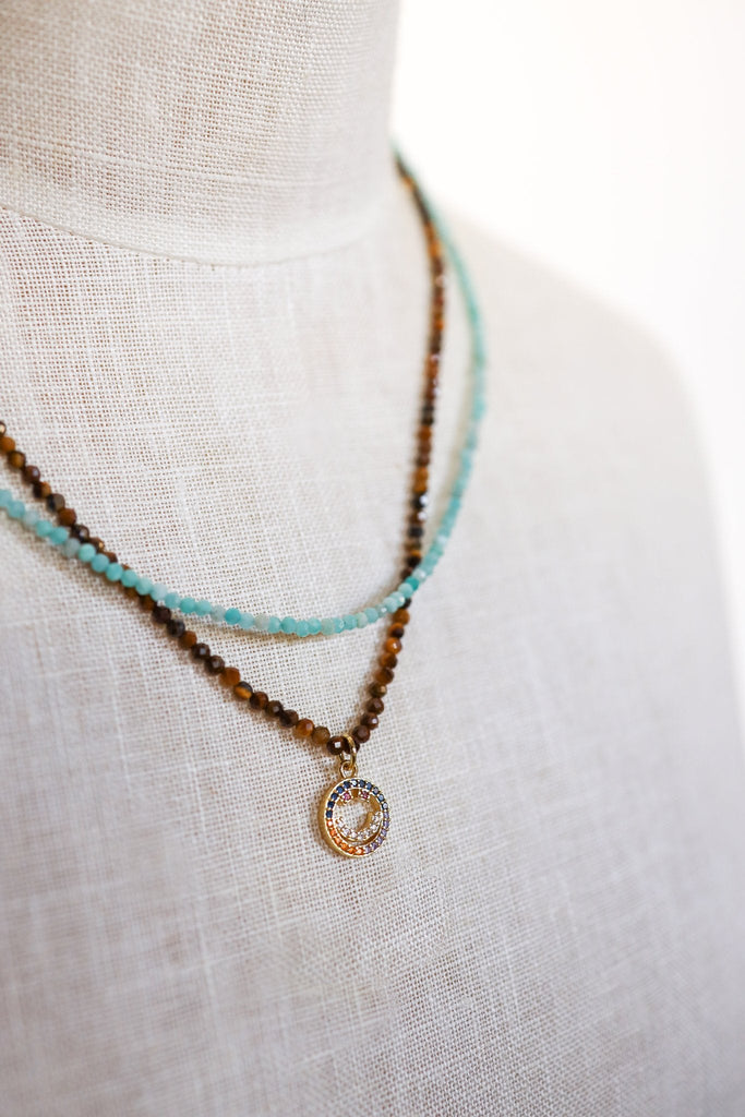 Crystal Necklace Tigers Eye