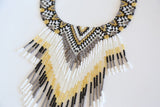 Embera Necklace Fringe Ink