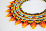 Embera Necklace Collar Flame