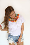 Embera Necklace Collar Flame