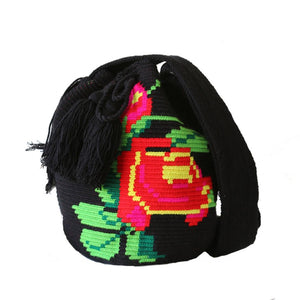 Flores Mochila Negro Dos