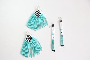 Seafoam Skinny Embera Earrings