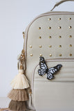 Butterfly White Embera Pin