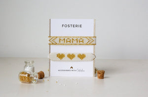 Kids White Heart Bracelet