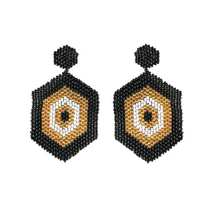 Diamond Eye Black Earring