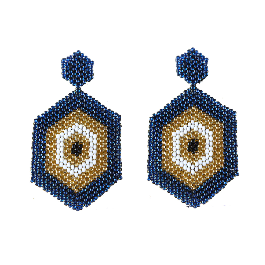 Diamond Eye Blue Earring