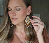 Brown Rooted Earrings