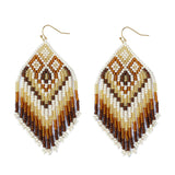 Brown Rooted Earrings
