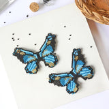 Butterfly Blue Embera Earrings