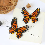 Butterfly Monarch Embera Earrings