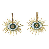 Evil Eye Drop Beaded Earring