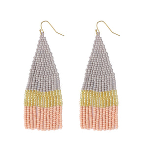 Minima Gray Colorblock Earrings