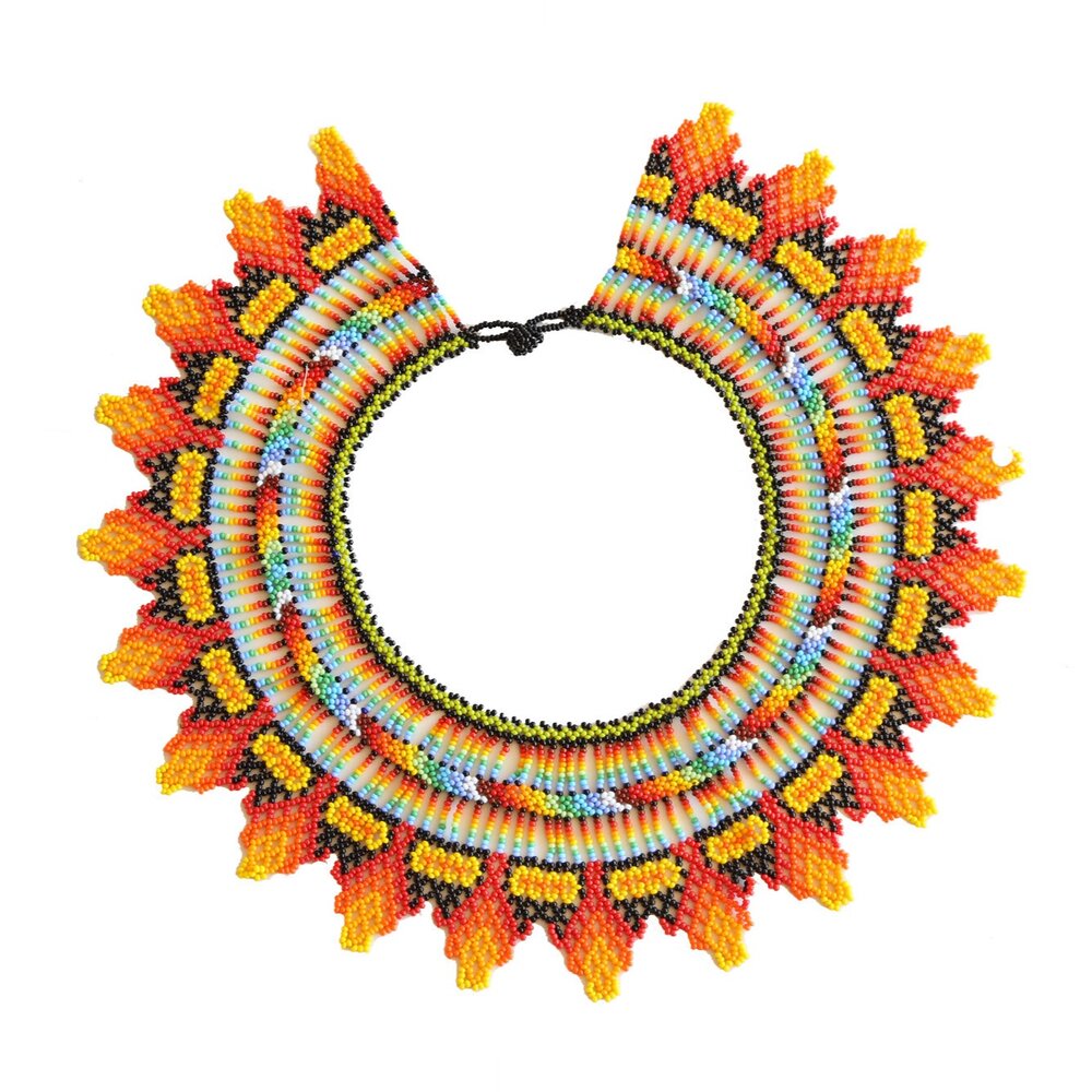 Embera Necklace Collar Flame