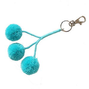 Pom Key Fob Teal