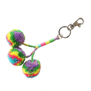 Pom Key Fob Lilac Multi