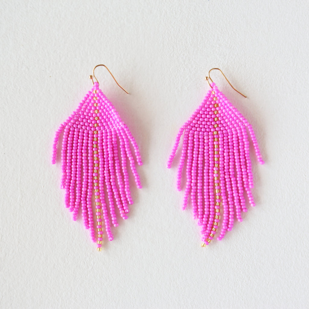 Raya Fuchsia Earrings