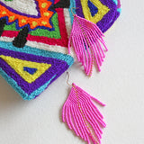 Raya Fuchsia Earrings