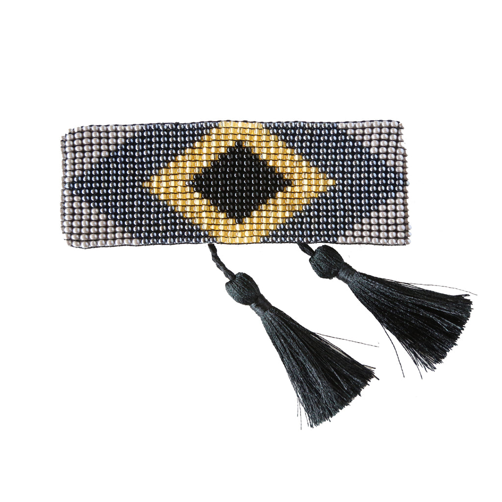 Gray Diamond Tassel Bracelet