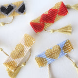 Red Heart Tassel Bracelet