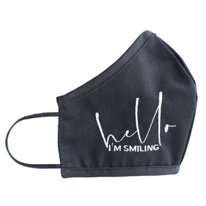 Hello Embroidered Mask