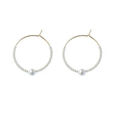 Pearl Drop Hoop