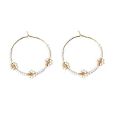 Pearl Floral Hoop