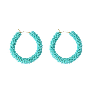 Turquoise Chunky Hoop