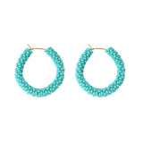 Turquoise Chunky Hoop