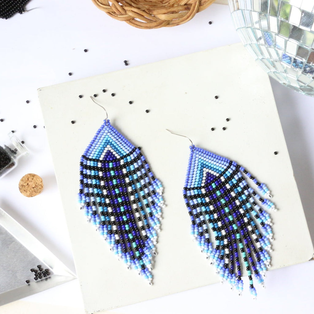 Luisa Periwinkle Embera Earrings