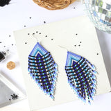 Luisa Periwinkle Embera Earrings