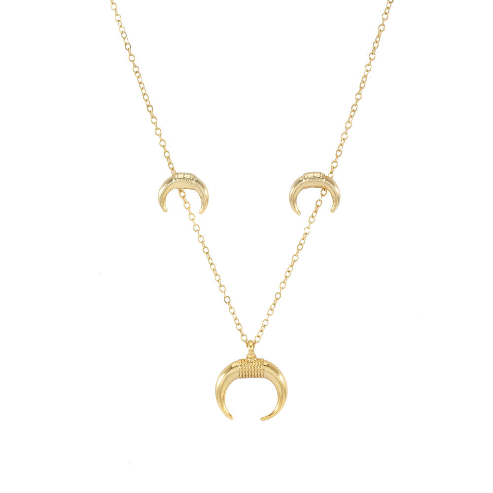 Horn Necklace/Earring Set