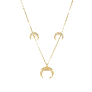 Horn Necklace/Earring Set