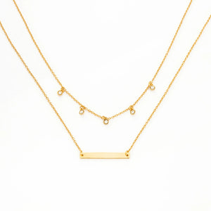 Layered Gem Necklace