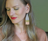 Minima Gray Colorblock Earrings