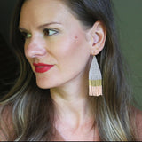 Minima Gray Colorblock Earrings