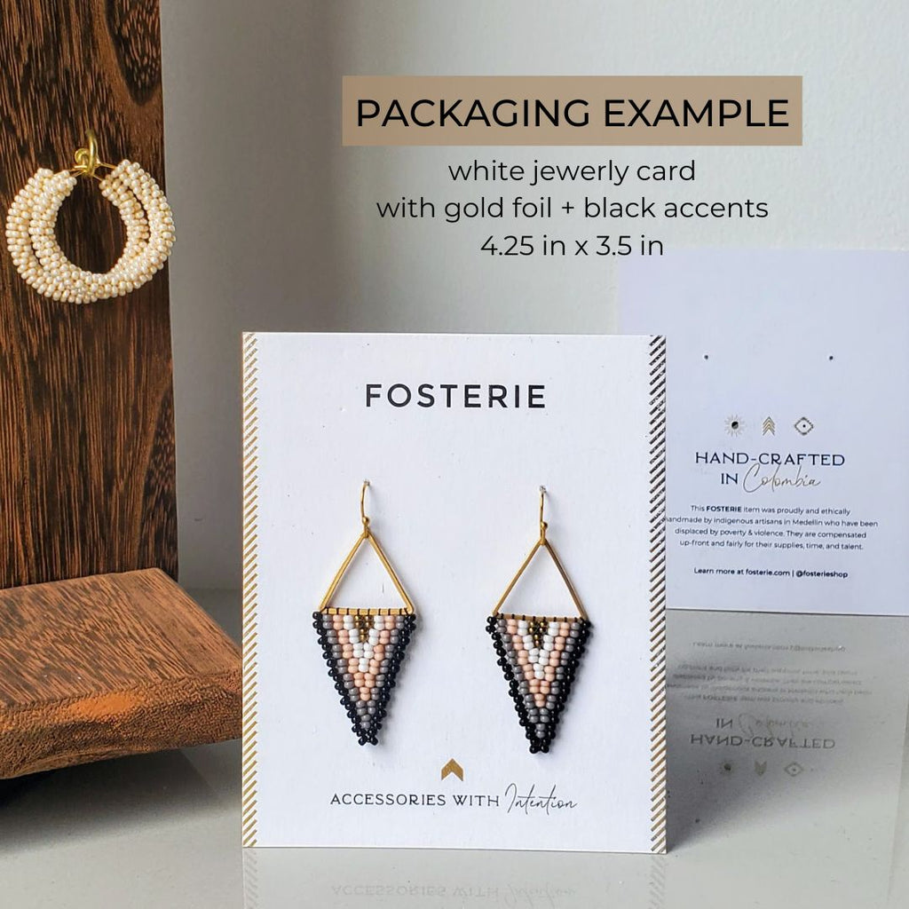 Lilac Embera Earrings