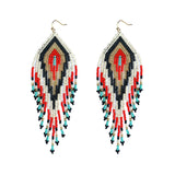 Punta Red Embera Earrings