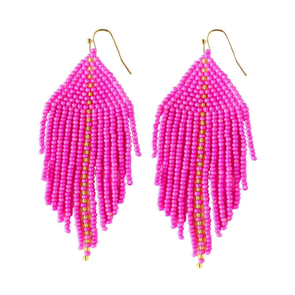 Raya Fuchsia Earrings