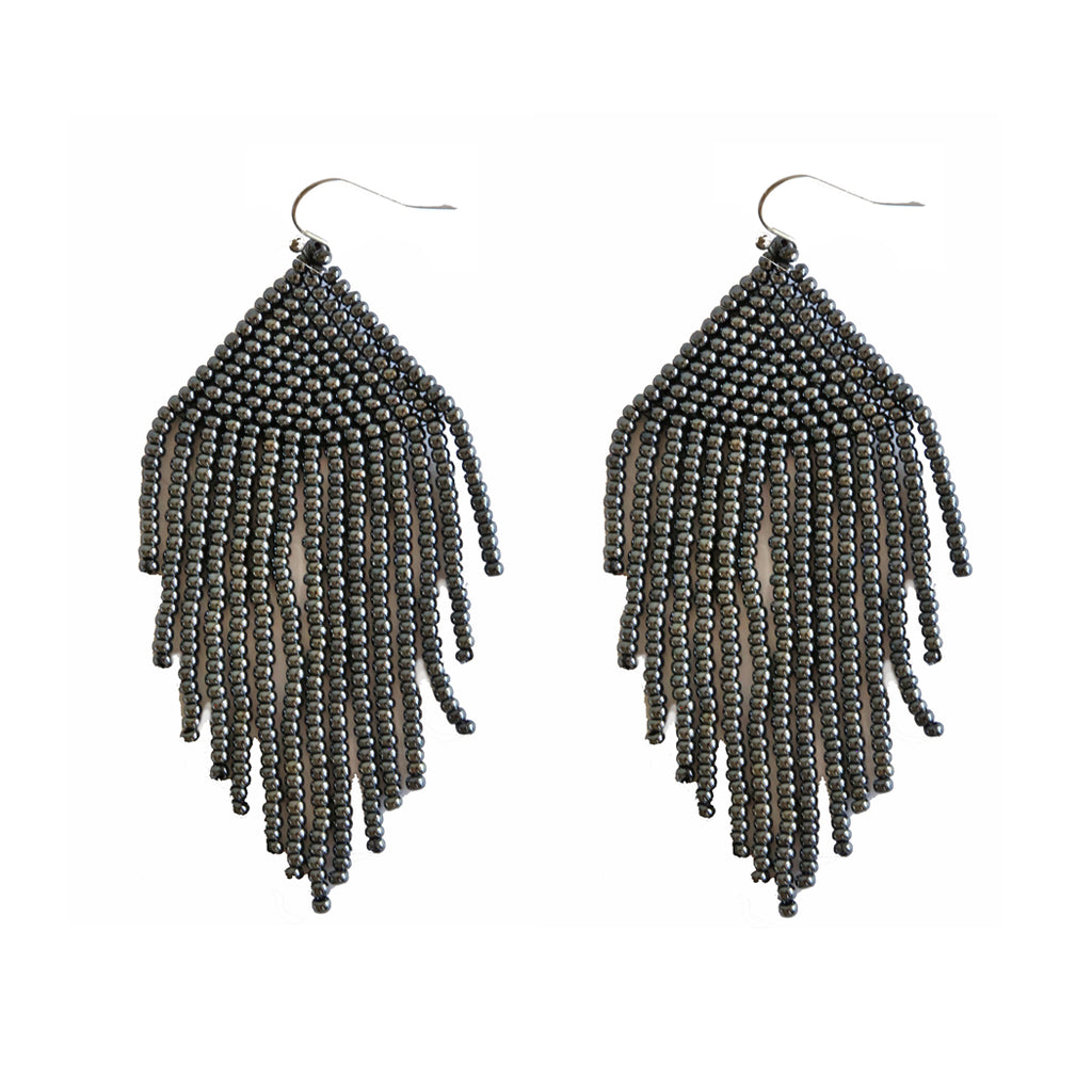 Raya Gunmetal Earrings