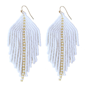 Raya White Earrings