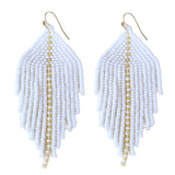 Raya White Earrings