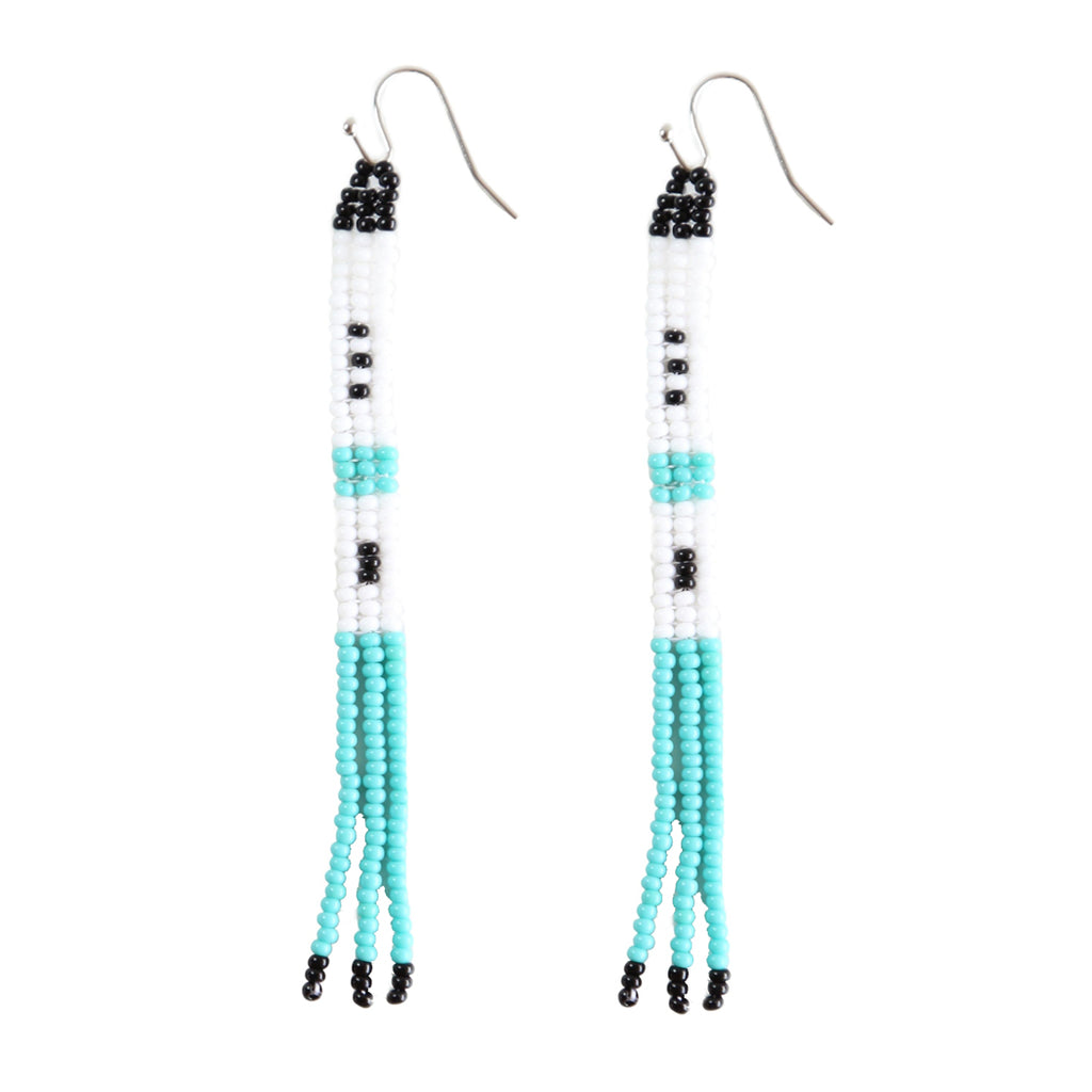 Seafoam Skinny Embera Earrings