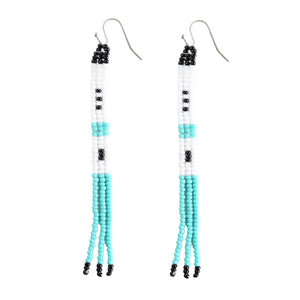 Seafoam Skinny Embera Earrings