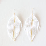 Raya White Earrings