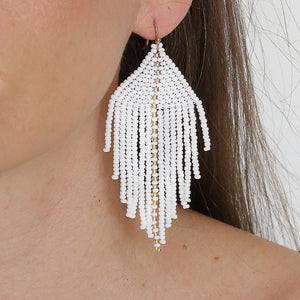 Raya White Earrings