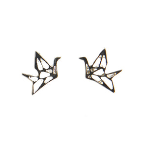 Origami Bird Earrings