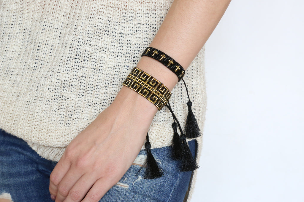 Cross Black Bracelet