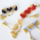 Black Heart Tassel Bracelet