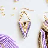 Lilac Uve Embera Earring